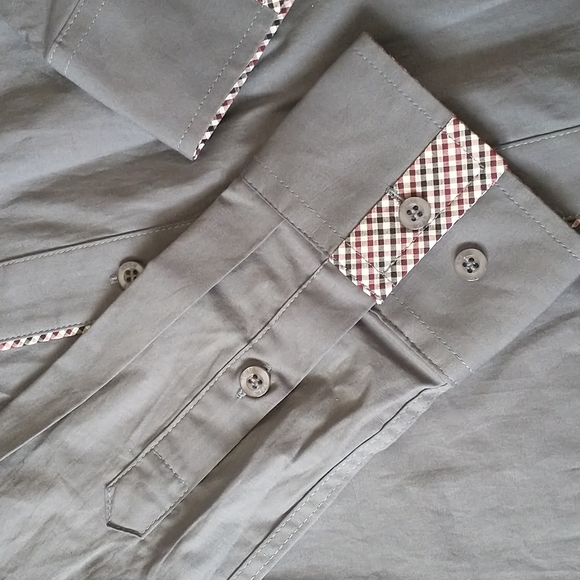 EUC Tomsware button down with check pattern details, worn once! - Picture 5 of 6